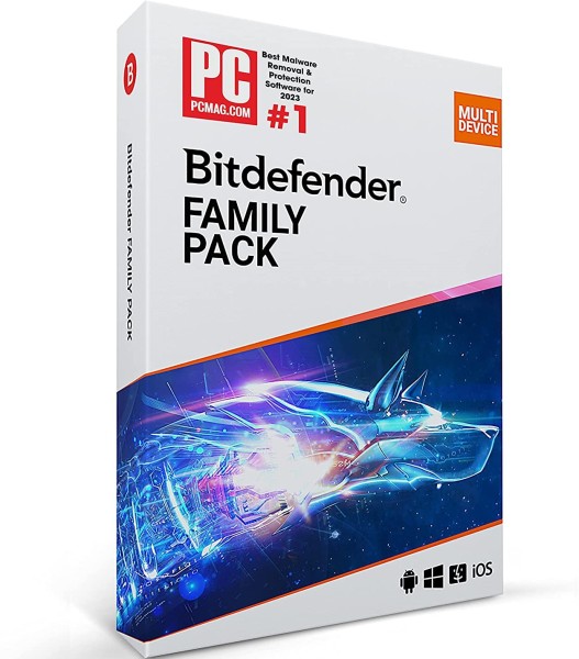 Bitdefender Family Pack 2024 | bis zu 15 Geräten